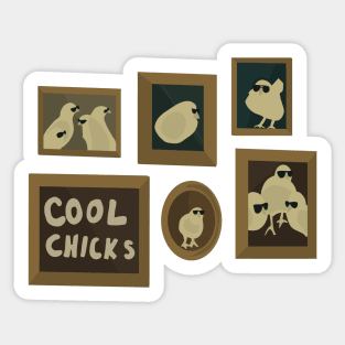 Cool Chicks Sticker